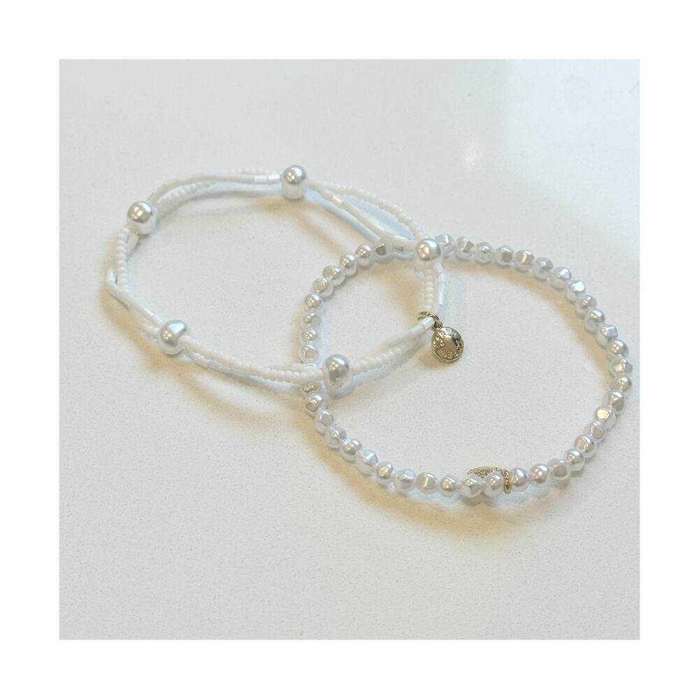 J.Crew Women's Double-Strand Freshwater Pearl Bracelet One Size NWOT